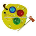 Red Apple Box Hammering Ball Game Good Wooden Toys